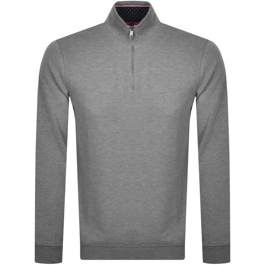 Alternative Image for ProductTed Baker Rebal Half Zip Sweatshirt Grey1